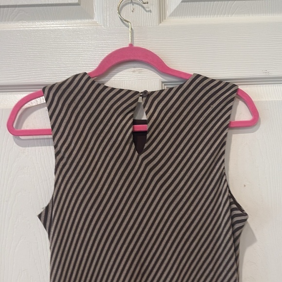 Ann Taylor brown striped dress, size 10 - Picture 6 of 6